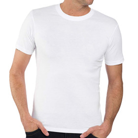 Tee-shirt coton pima, Tour de poitrine : S (88/92), Couleur : Blanc, par l’Homme Moderne.