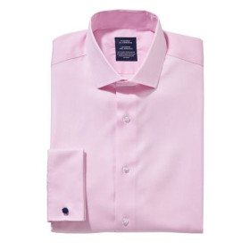 Chemise Sans Repassage Noblesse, Encolure : 37/38, Couleur : Rose, par l’Homme Moderne.