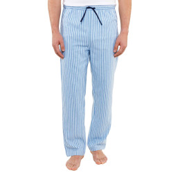 Pantalon détente coton rayé