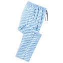 Pantalon détente coton rayé