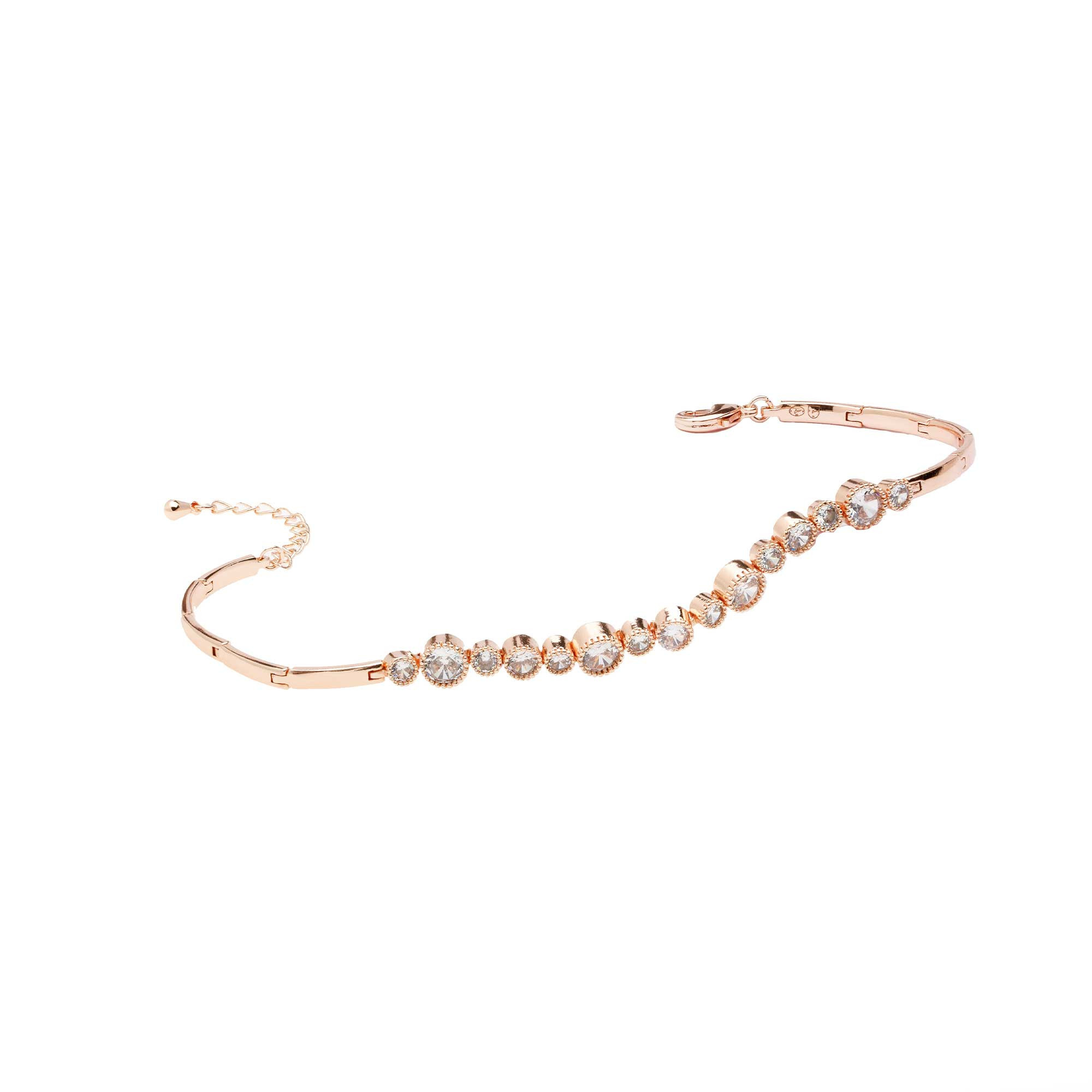 Collier & Bracelet Vintage Oréna Paris - Métal Doré Rose - Très Bon État