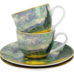 Deux tasses Champ de blé de Van Gogh
