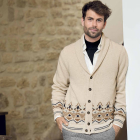 Gilet Jacquard laine Pierre Clarence