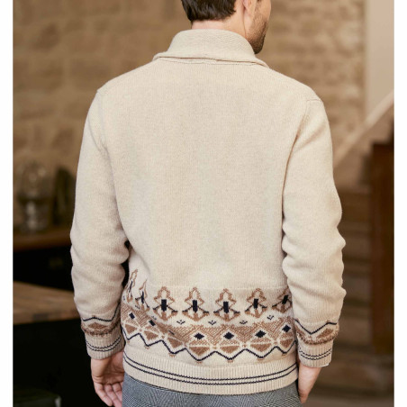 Gilet Jacquard laine Pierre Clarence