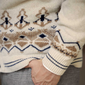 Gilet Jacquard laine Pierre Clarence