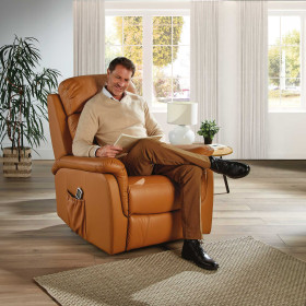 Fauteuil releveur massant/chauffant cuir (2)
