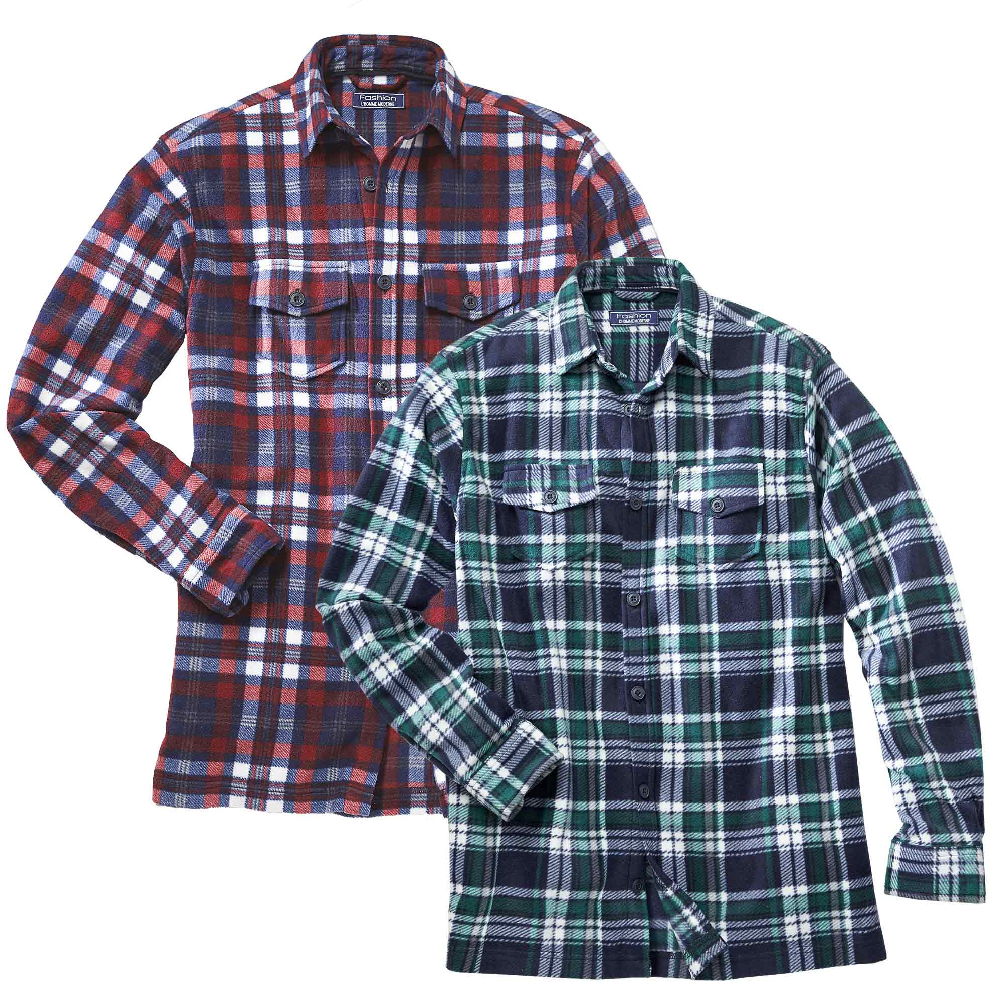 Surchemises à carreaux - les 2