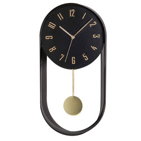 Horloge à balancier Black Gold, par l’Homme Moderne.