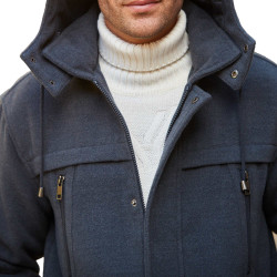 Parka polaire à capuche