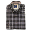 Chemise Flanelle Carreaux Noir/Gris