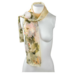 L’étole Pivoines et papillons d’Hokusai