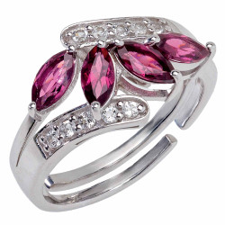 Bague aux 4 grenats