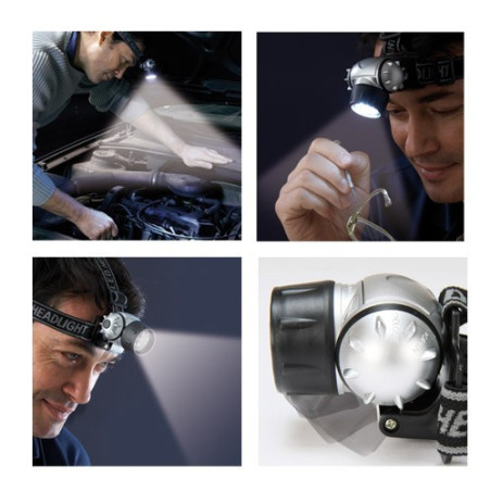 EN CADEAU : La lampe Frontale 9 LEDs