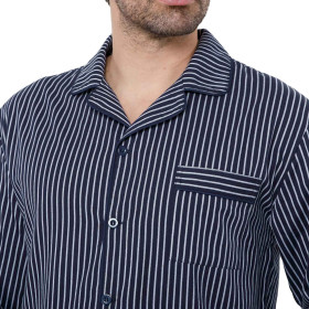 Pyjama coton bleu nuit (3)