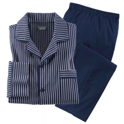 Pyjama coton bleu nuit