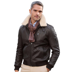 Blouson cuir Aviateur