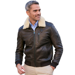 Blouson cuir Aviateur
