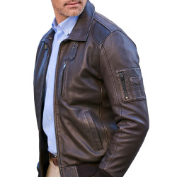 Blouson cuir Aviateur