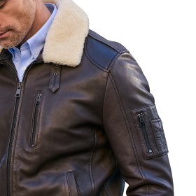 Blouson cuir Aviateur