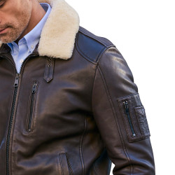 Blouson cuir Aviateur