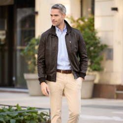 Blouson cuir Aviateur