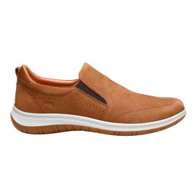 Mocassins cuir terracotta