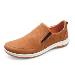 Mocassins cuir terracotta