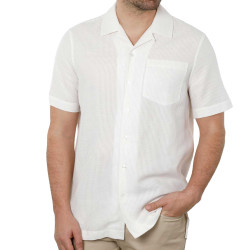 Chemisette coton natté