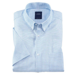 Chemisette coupe confort sans repassage carreaux