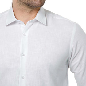 Chemise coton & lin
