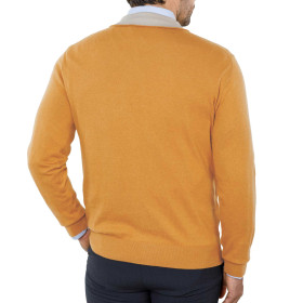 Pull zippé coton & cachemire