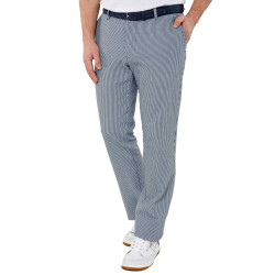 Pantalon seersucker rayé