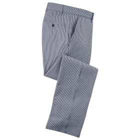 Pantalon seersucker rayé