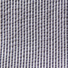 Pantalon seersucker rayé