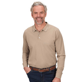Polo piqué select, Tour de poitrine : 3XL (128/132), Couleur : Beige, par l’Homme Moderne.