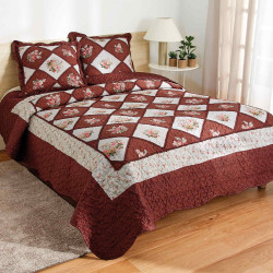 Couvre-lit patchwork Cottage + 2 taies OFFERTES