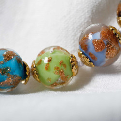 Duo collier & bracelet perles de Murano