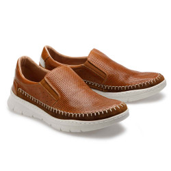 Mocassins cuir aéré confort