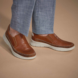 Mocassins cuir aéré confort