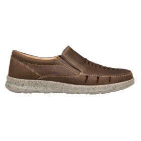Mocassins massants en cuir aéré