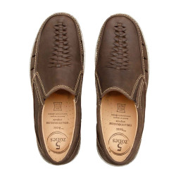 Mocassins massants en cuir aéré