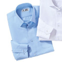 Chemise microfibre faux-boutonnage