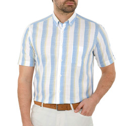 Chemisette coton rayée