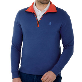 Sweat col zippé