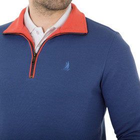 Sweat col zippé