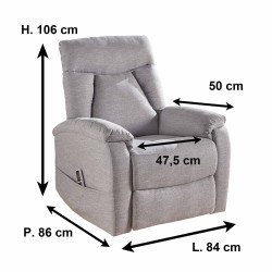 Fauteuil-releveur massant et chauffant