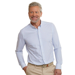 Chemise super stretch rayée sans repassage