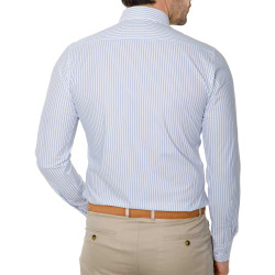 Chemise super stretch rayée sans repassage