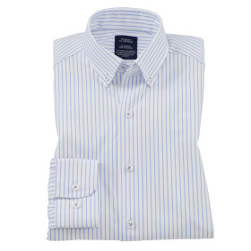Chemise super stretch rayée sans repassage