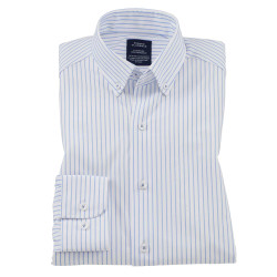 Chemise super stretch rayée sans repassage